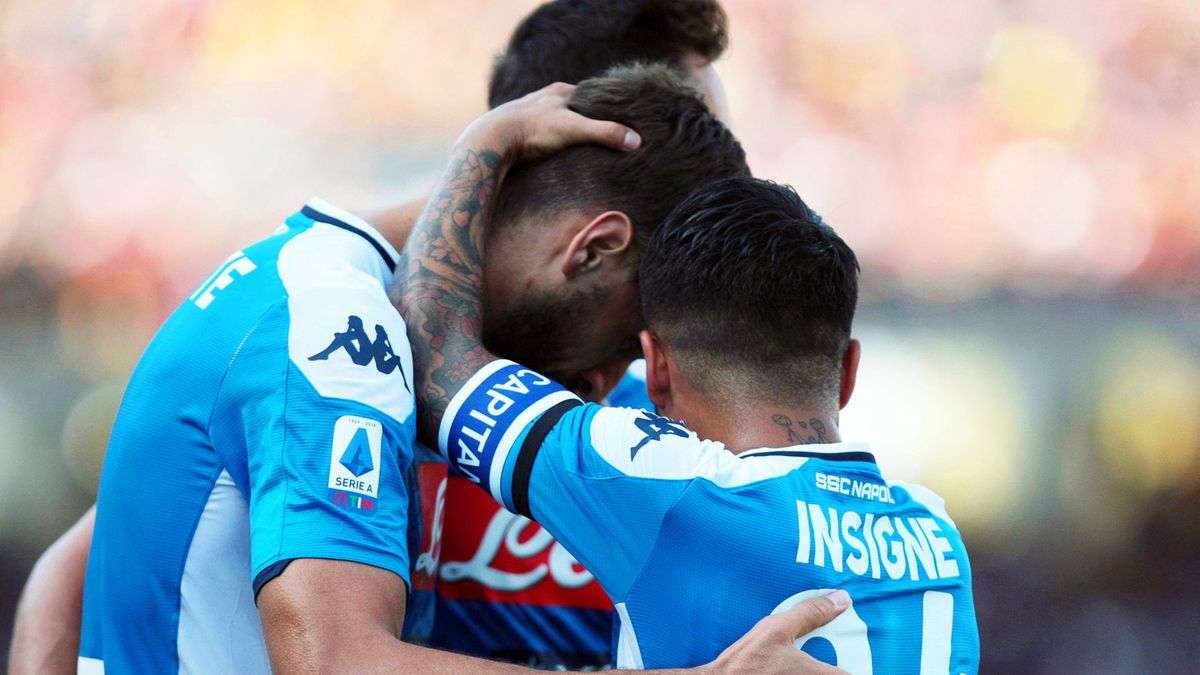 PAP/EPA / MARCO LEZZI  / Na zdjęciu: Lorenzo Insigne (z prawej)