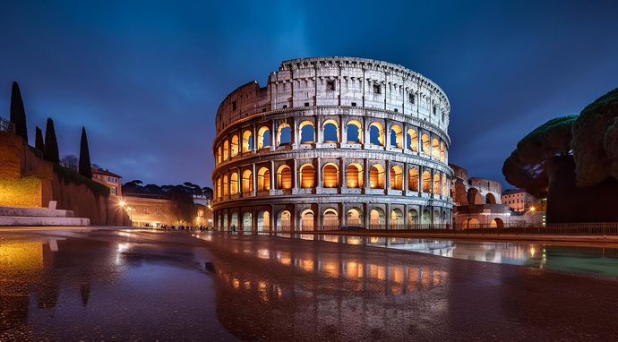 Uroczysta droga krzyżowa z rzymskiego Koloseum