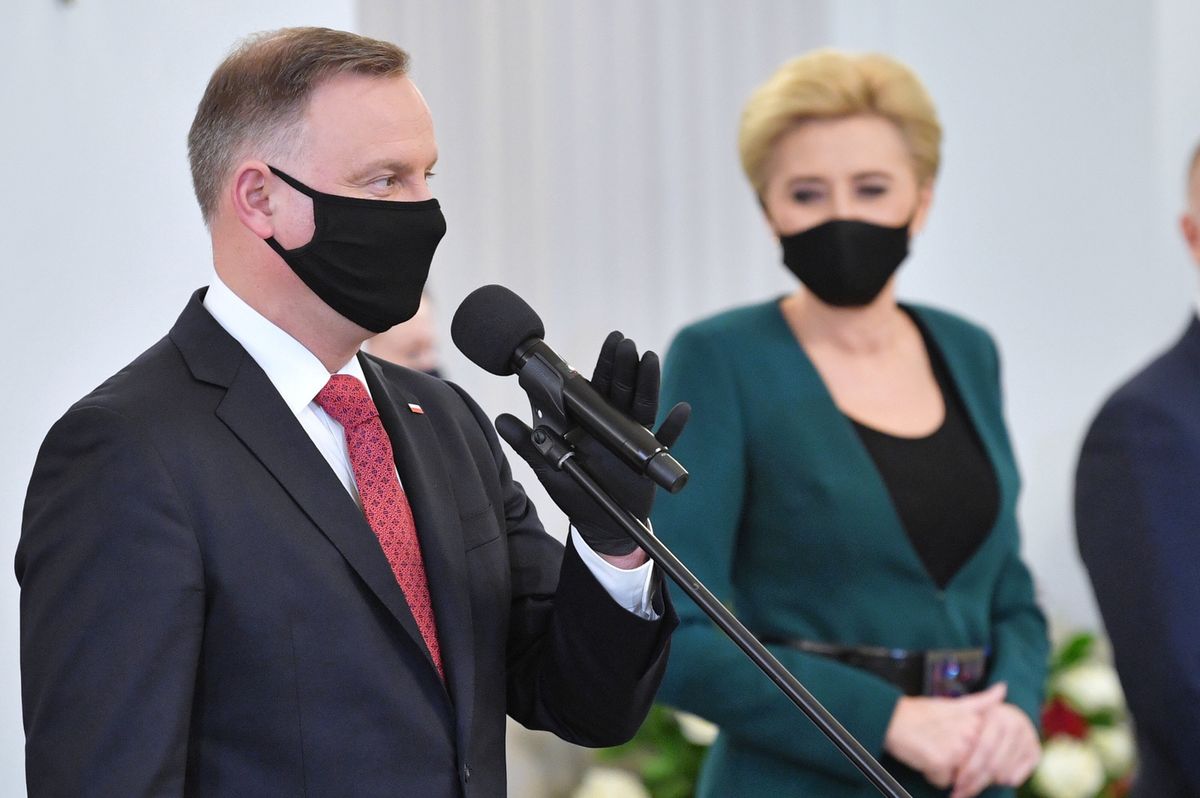 Andrzej Duda na uroczystości w Pałacu Prezydenkim