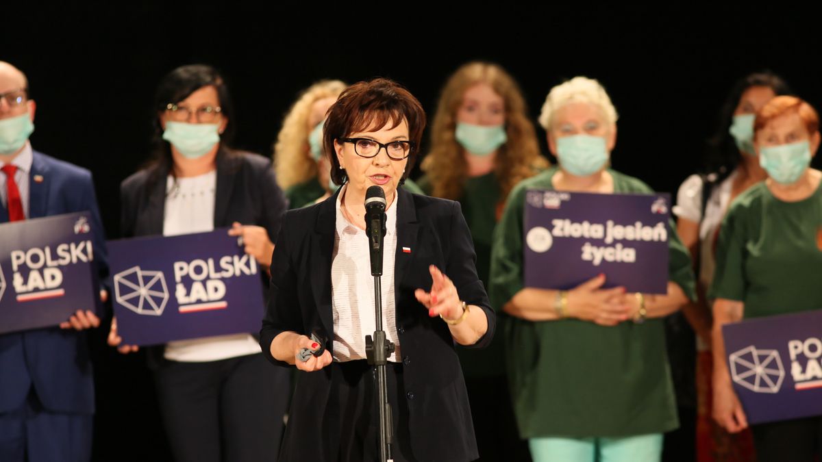 Elżbieta Witek zachwala w Lubsku Polski Ład