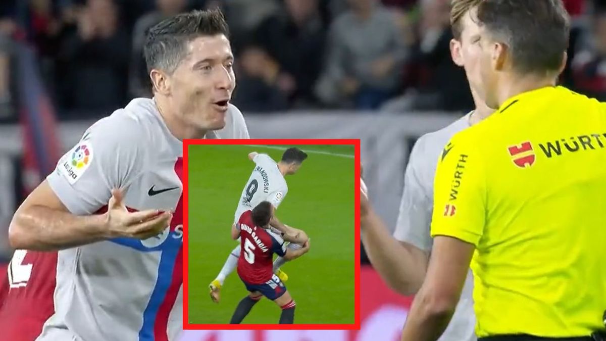 Robert Lewandowski zaskoczony decyzją sędziego