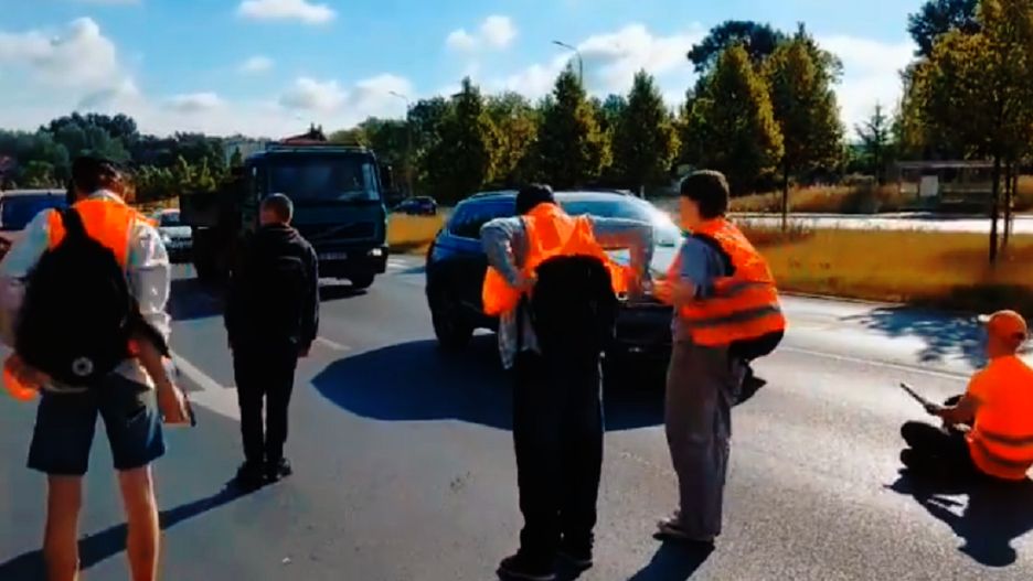 Protest Ostatniego Pokolenia w Warszawie
