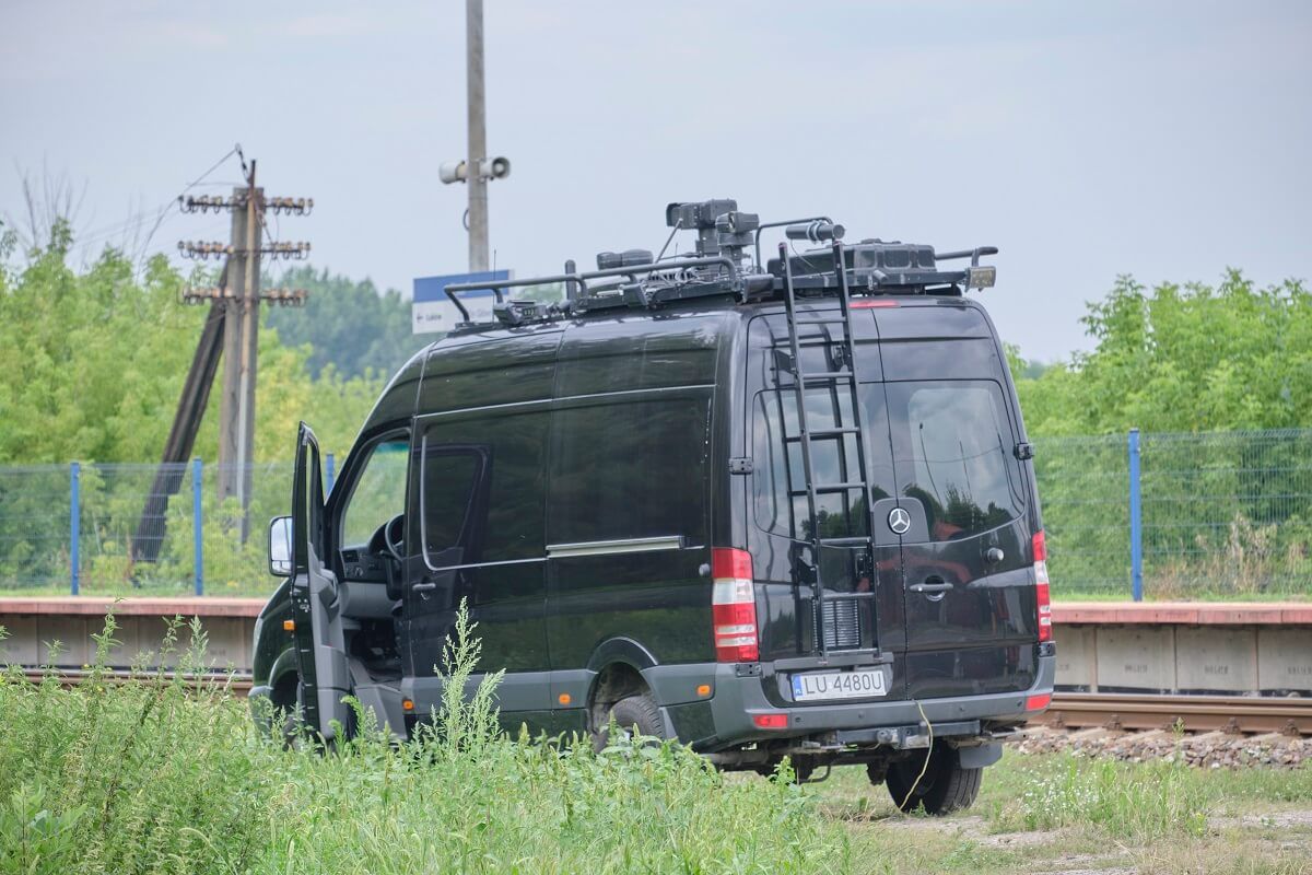 Mobilne centrum monitoringu Straży Ochrony Kolei