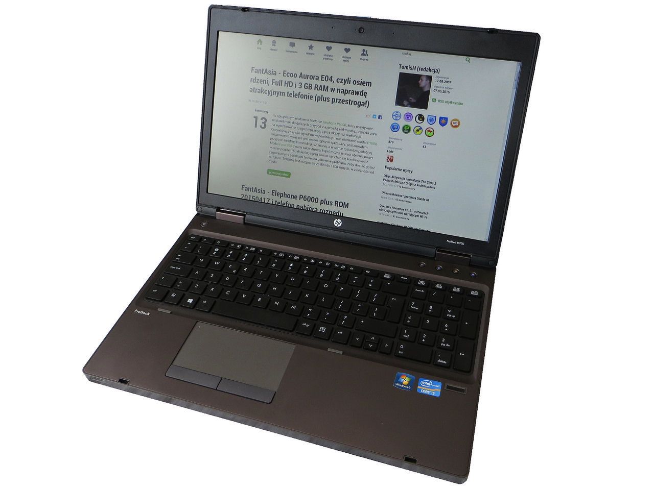 HaPe-X, czyli o kupowaniu używanych laptopów jeszcze słów kilka (na przykładzie czekoladowego notebooka HP 6570b)