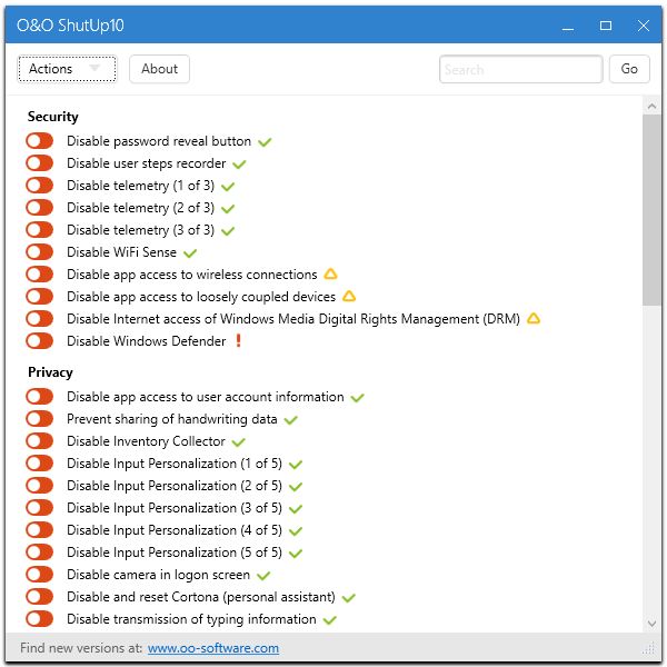 Antyradar dla Windows 10