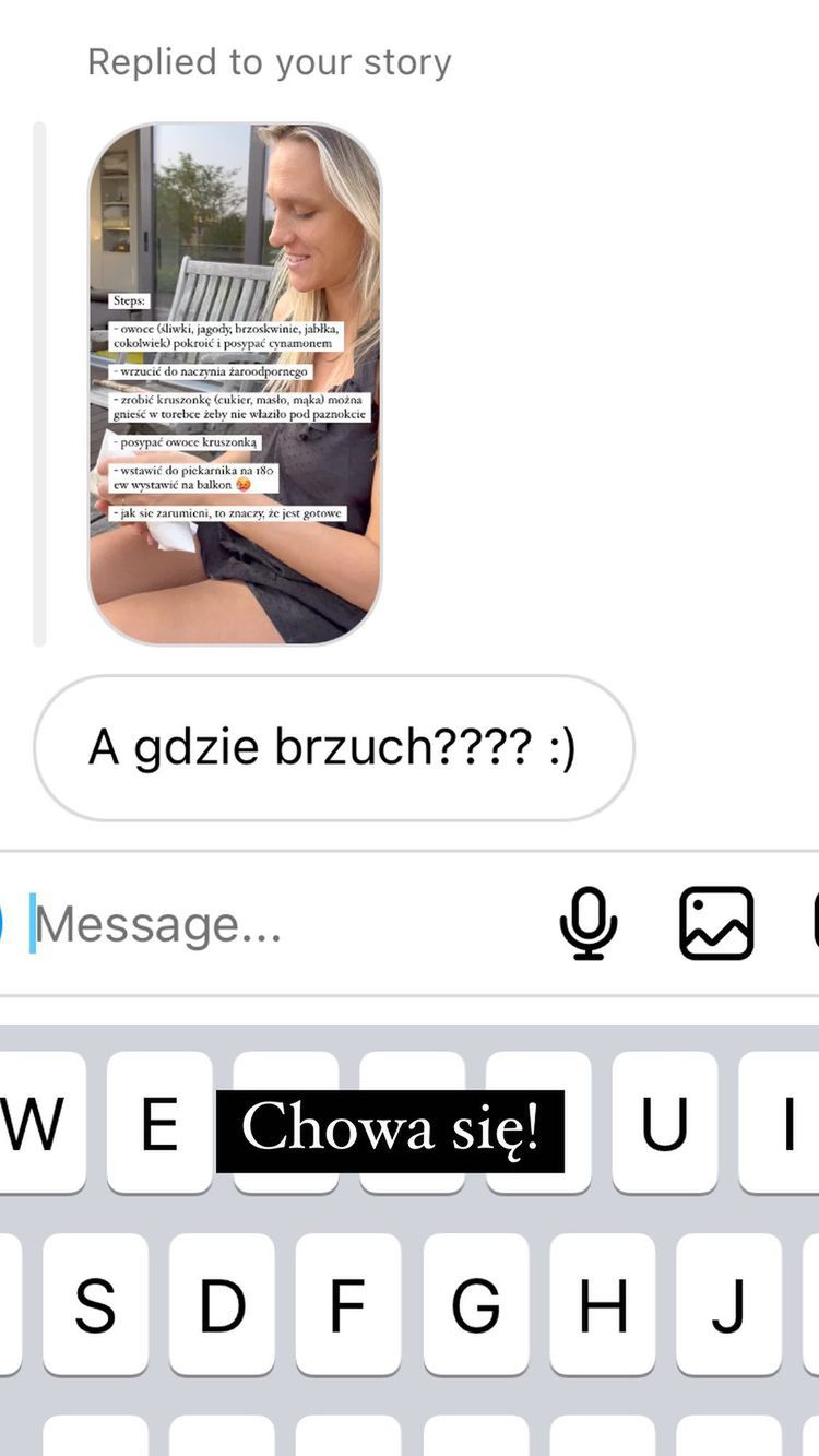 Ola Żebrowska - gdzie brzuch?