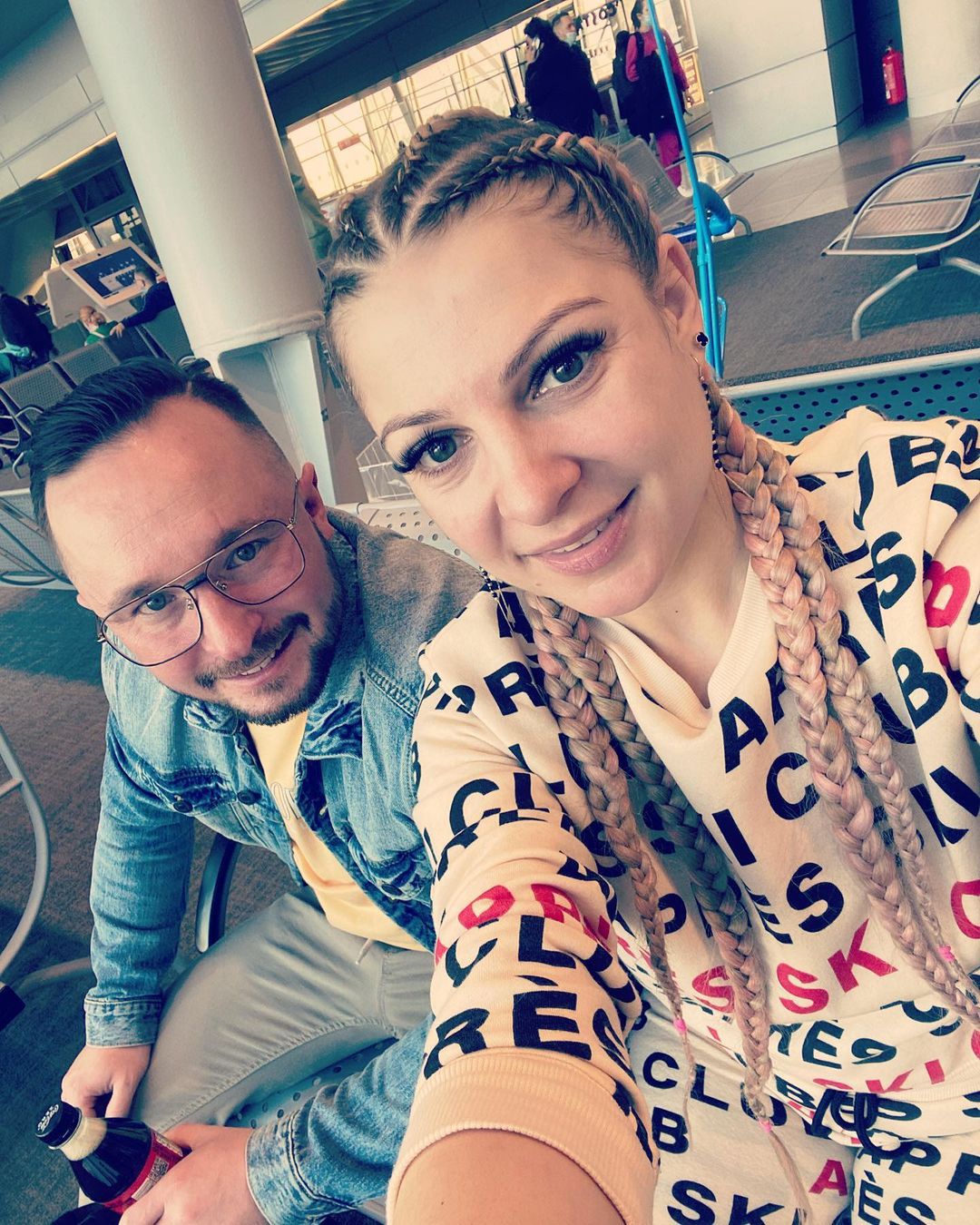 Magda Narożna z partnerem