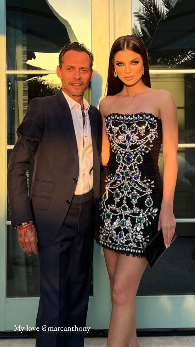 Nadia Ferreira, Marc Anthony - ślub Brooklyna Beckhama