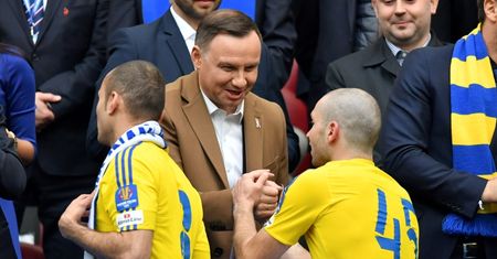 Szczęśliwy Andrzej Duda na finale Pucharu Polski (ZDJĘCIA)