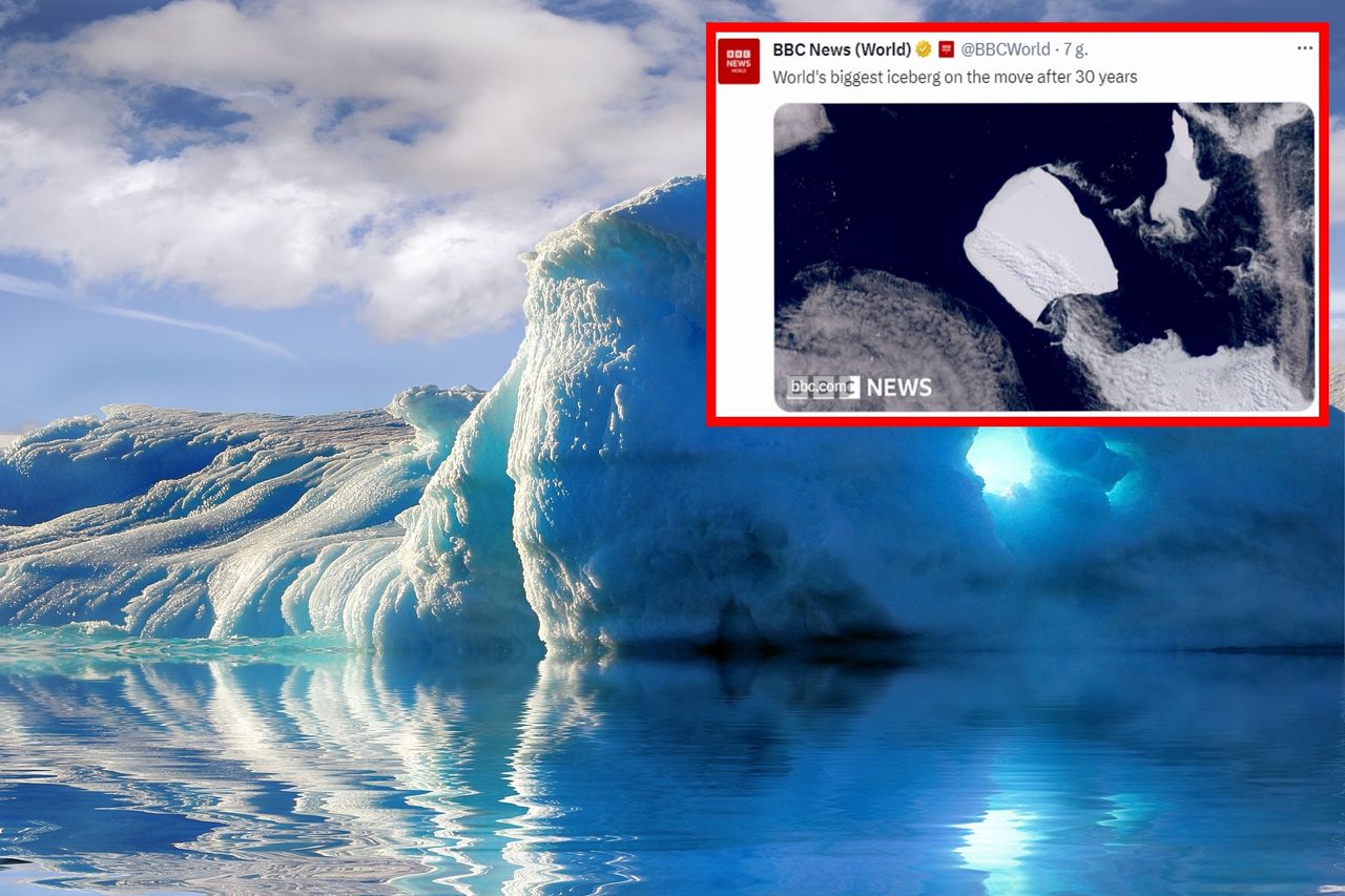 The largest iceberg in the world has moved after 30 years. Illustrative photo.