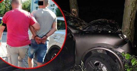 Rozbił Porsche i uciekł. Miał ponad 2 promile i dożywotni zakaz