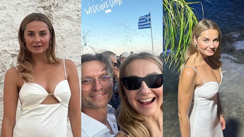 Małgorzata Socha pozdrawia z greckiego wesela. Udana stylizacja?
