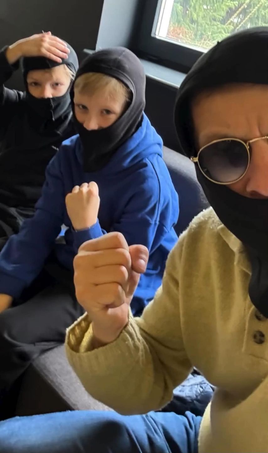 Marcin Mroczek pokazał ujęcia z synami