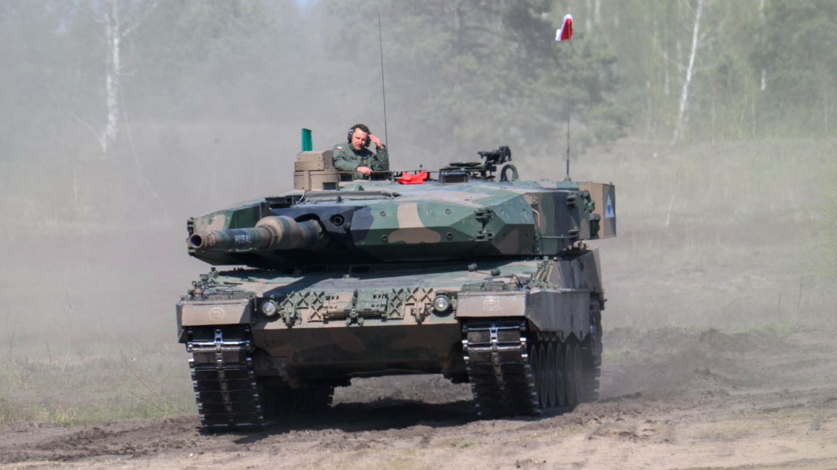 Leopard 2PL w trakcie zawodów
