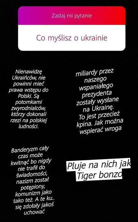 Wynurzenia Pauliny Radzikowskiej na Instagramie