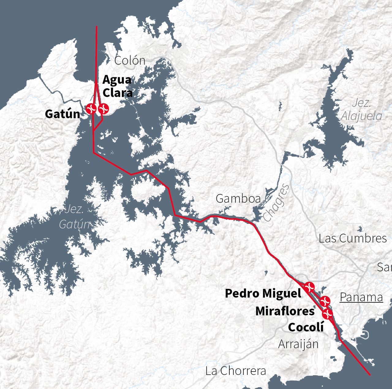 The Panama Canal is a key maritime route for the world.