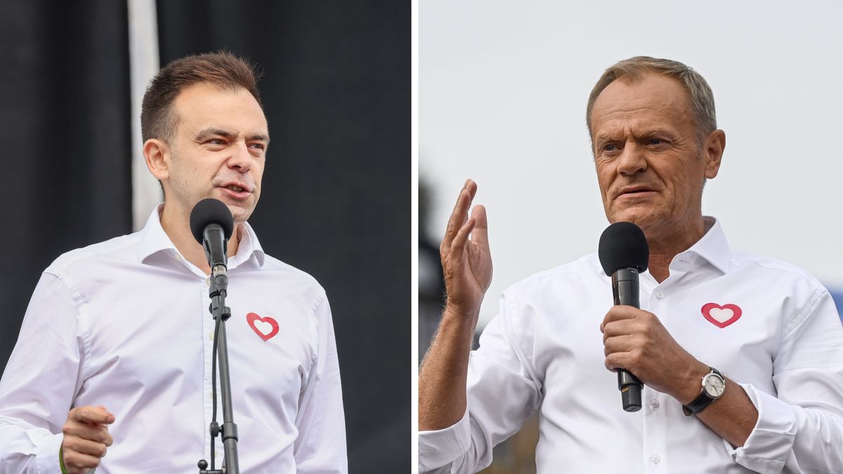 Andrzej Domański i Donald Tusk