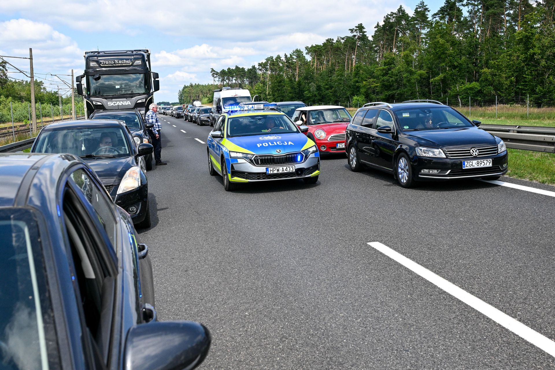 Zator na A6 i S3: Korki paraliżują zachodniopomorskie drogi