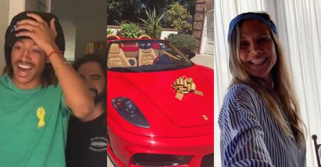 Tom Kaulitz sprezentował synowi Heidi Klum FERRARI! Wszystko przez ZAKŁAD sprzed lat. Taki ojczym to skarb? (WIDEO)