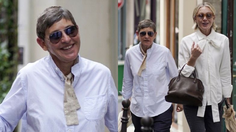 Ellen DeGeneres i Portia de Rossi maszerują na randkę w Paryżu