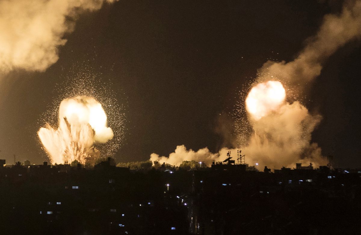 Izrael zbombardował Strefę Gazy w odwecie za atak ze strony Hamasa