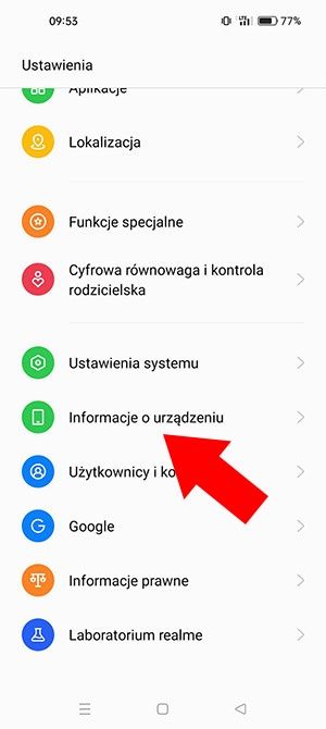 aktualizacja telefonu Realme z realme UI 3.0