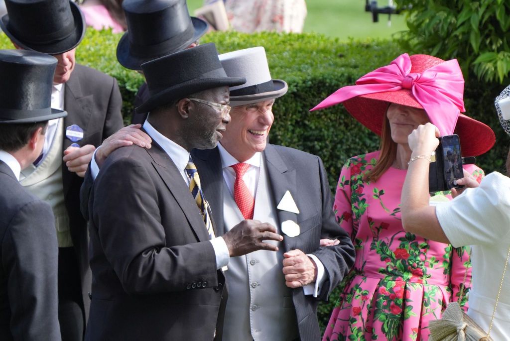 Henry Winkler at the races in Ascot