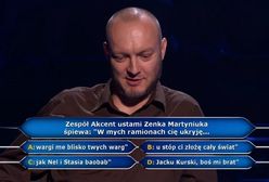 Pytanie o Zenka Martyniuka w "Milionerach". Odpowiedzi były kuriozalne