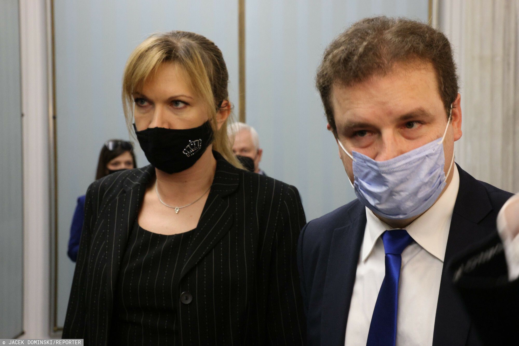 Magdalena Wilk z mężem w 2021 roku