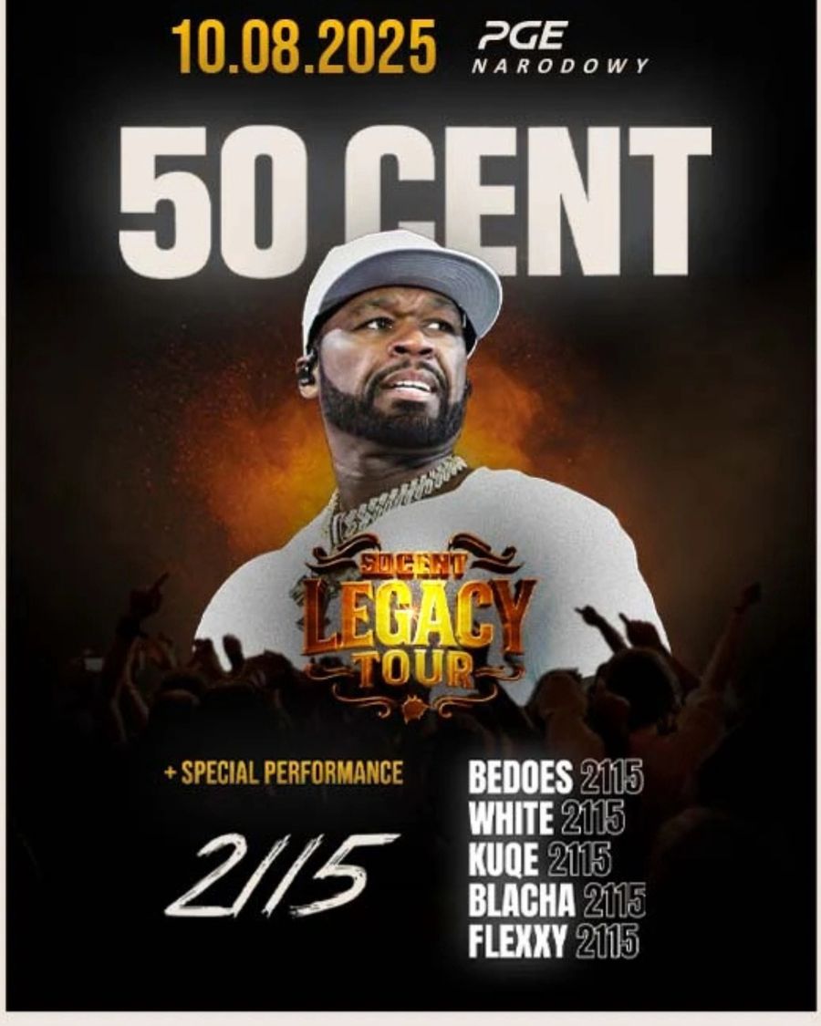 50 Cent wystąpi w Warszawie