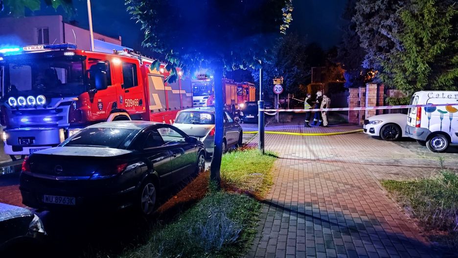 Władysławowo. Pożar przyczepy kempingowej. Znaleziono zwłoki