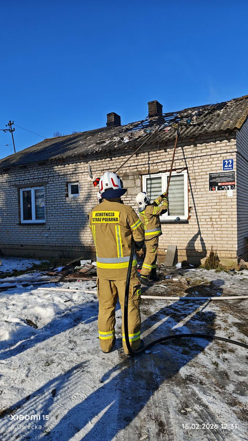 Pożar domu 