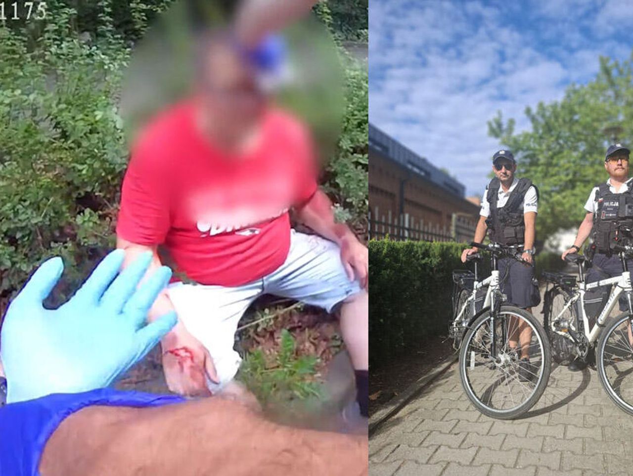 Sopot: Rowerzysta rozbił głowę. Pomogli mu policjanci