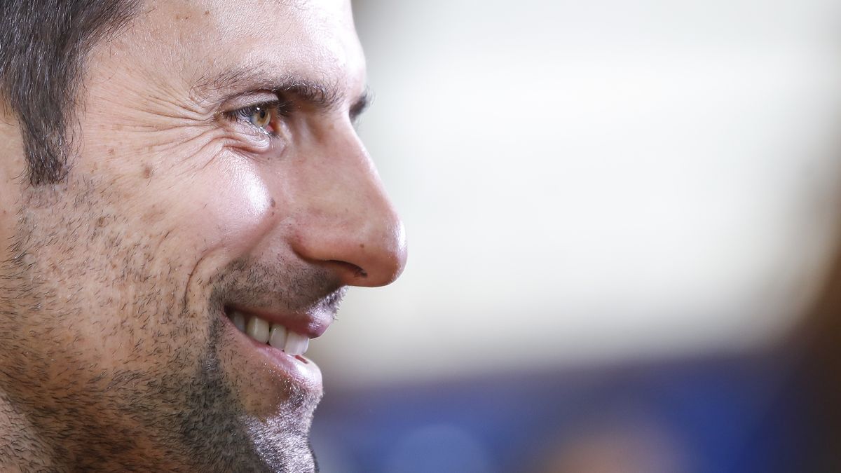 BELGRADE, SERBIA - MAY 25: Novak Djokovic of Serbia speaks to the media at a news conference on the upcoming Adria Tour tennis tournament at Novak Tennis Centre on May 25, 2020 in Belgrade, Serbia. (Photo by Srdjan Stevanovic/Getty Images)