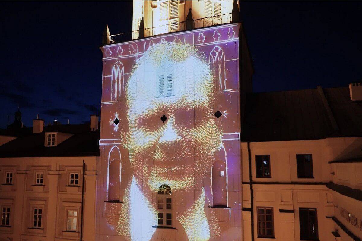 Mapping na wieży Trynitarskiej