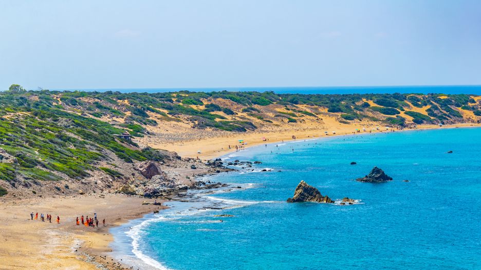 Lara beach w pobliżu Pafos