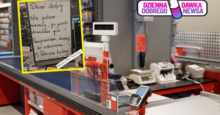 "Nie jestem niemiły". Ekspedient stracił głos. Oto, jak sobie poradził
