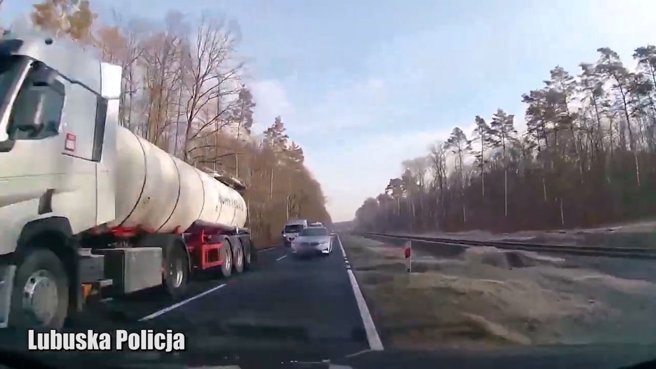 Piraci na lubuskich drogach. Najbardziej dramatyczne momenty nagrane przez kierowców