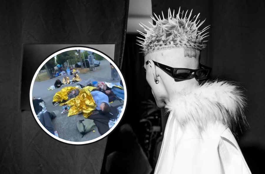 Fani Okiego śpią na chodniku? Czekają na wyjątkowy koncert raper