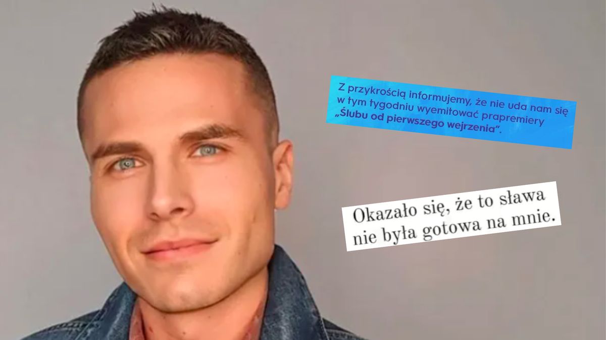 TVN odwołał prapremierę "Ślubu...", a wyrzucony ekspert twierdzi, że "sława nie była na niego gotowa"