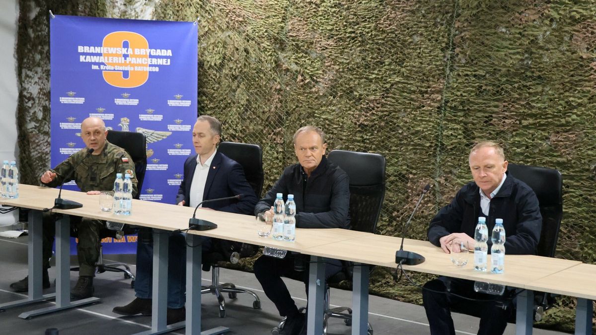 Donald Tusk i Czesław Mroczek 