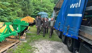 Przez lata służyły leśnikom, teraz będą pracować w Ukrainie. Samochody, drony i inny sprzęt przekazany na wschód.