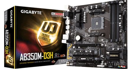 Gigabyte GA-AB350M-D3H - tania i dobra płyta pod AMD Ryzen