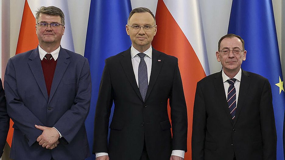 Maciej Wąsik i Mariusz Kamiński w Pałacu Prezydenckim