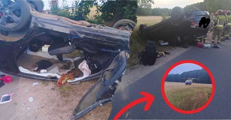 Poważny wypadek w Sarzynie - lądował śmigłowiec LPR