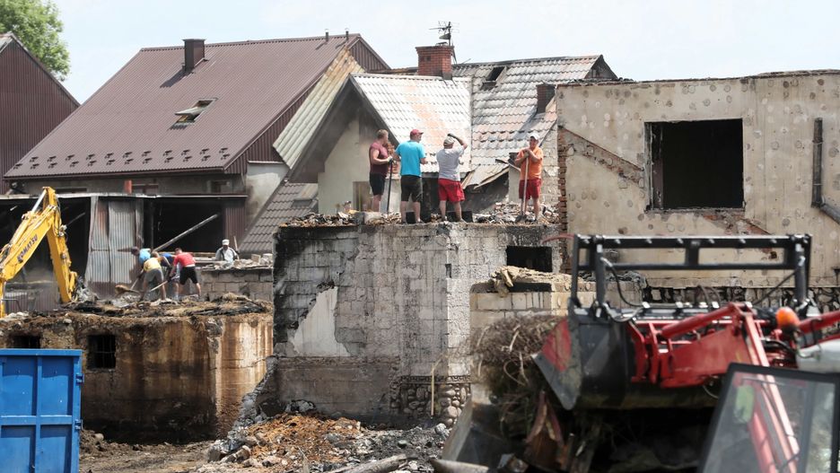 Pożar w Nowej Białej wybuchł w sobotę ok. godz. 18.00