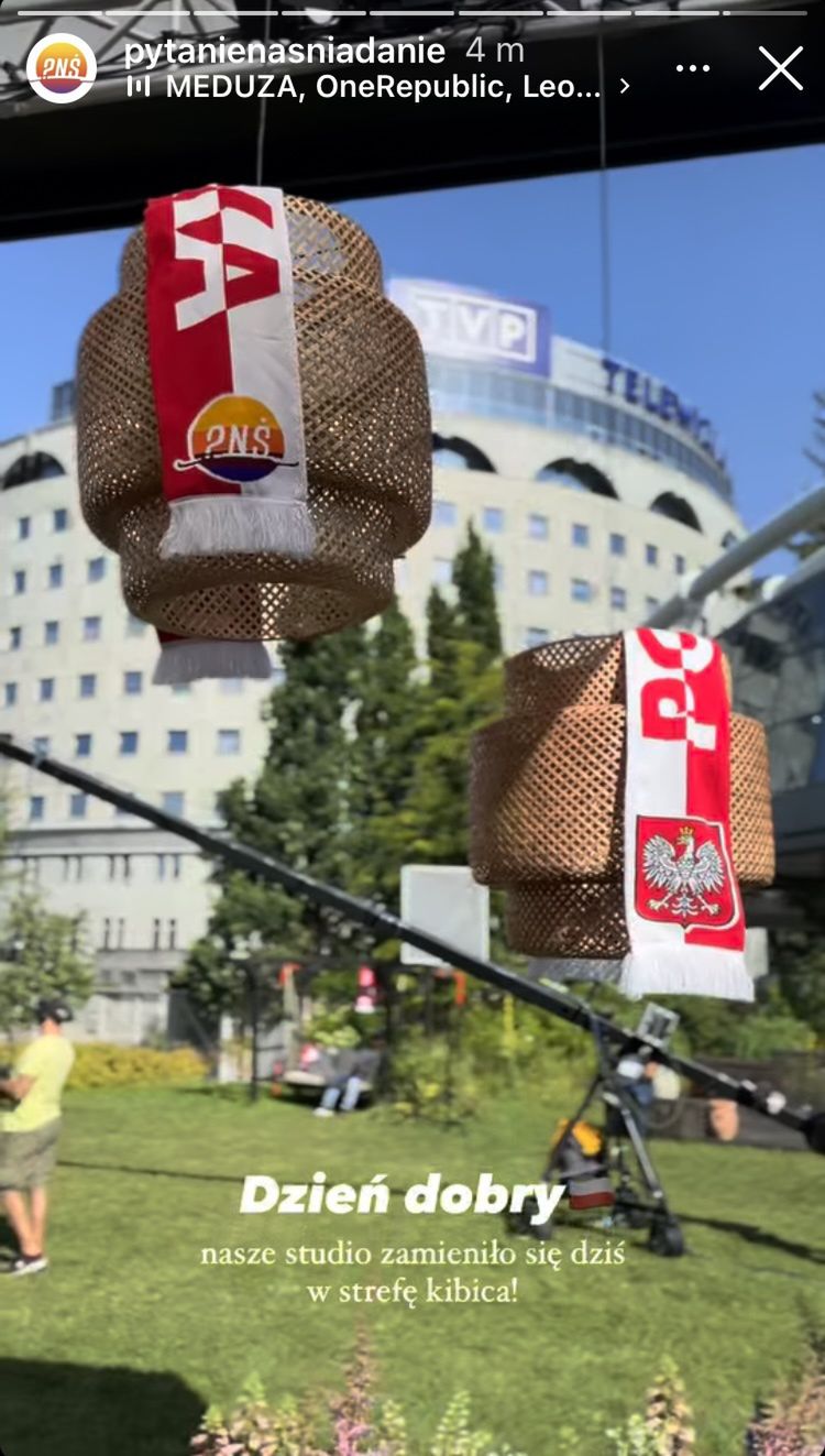 Studio "Pytanie na śniadanie" w polskich barwach 