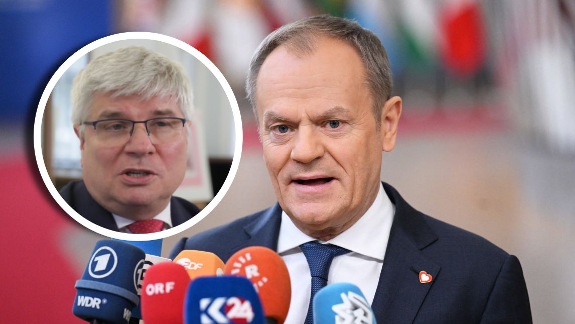 Donald Tusk i Maciej Lasek