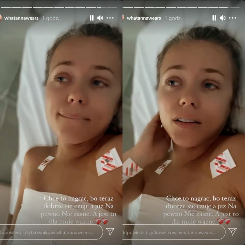 Anna Skura znów nagrywa ze szpitalnego łóżka