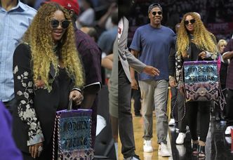 Beyonce chwali się brzuchem i stylizacją za 24 tysiące złotych na meczu koszykówki (ZDJĘCIA)